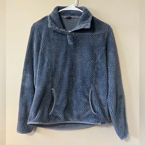 Eddie Bauer Blue Button Up Pullover Size Small